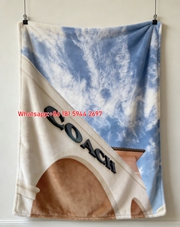 Coach New York Storefront Flannel Throw Blanket for Couch & Wall Decor C090